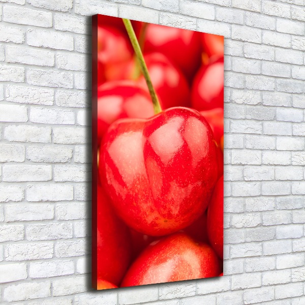Nowoczesny fotoobraz canvas na ramie pionowy Wiśnie
