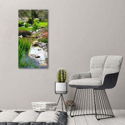 Verticale foto op canvas Aziatische tuin