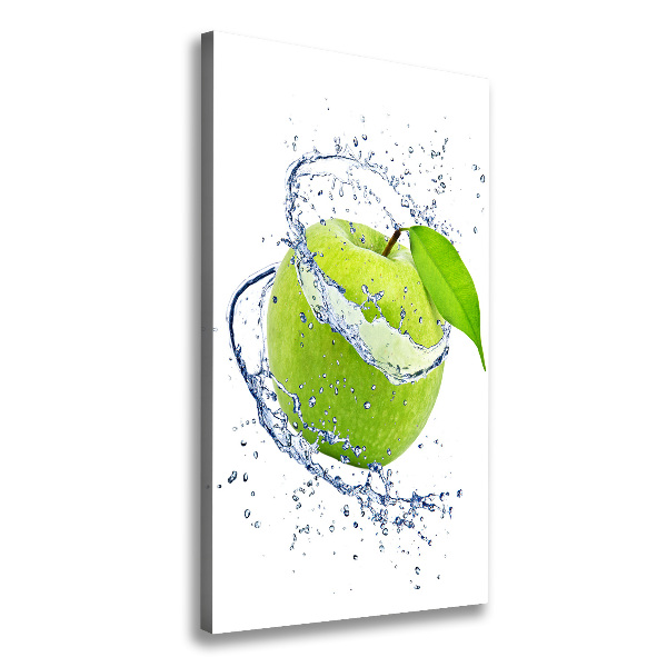 Verticaal canvasschilderij Groene appels
