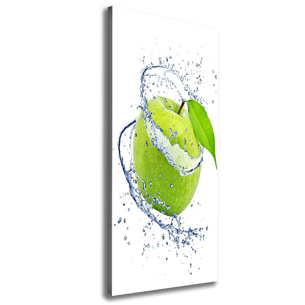 Verticaal canvasschilderij Groene appels