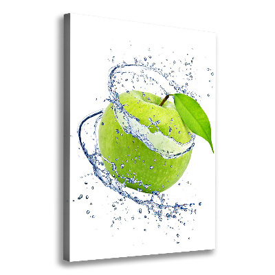 Verticaal canvasschilderij Groene appels