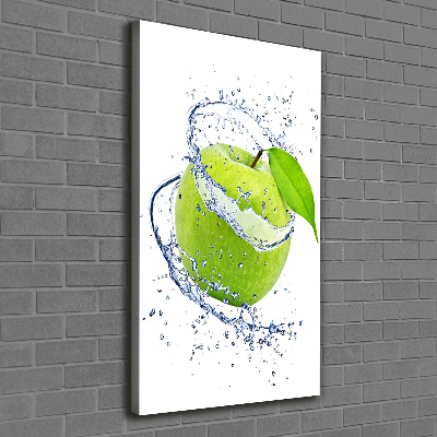 Verticaal canvasschilderij Groene appels