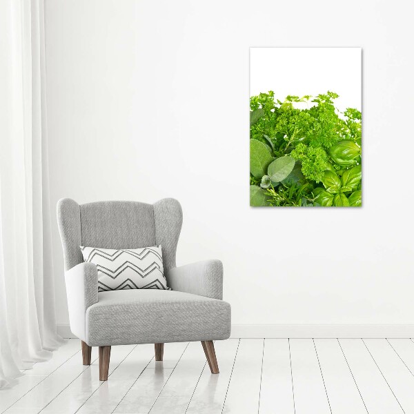 Verticaal schilderij op canvas Kruiden