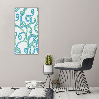 Verticale canvasfoto Abstracte spiralen