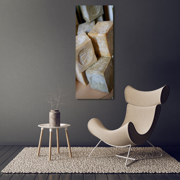 Verticaal schilderij op canvas Zeep