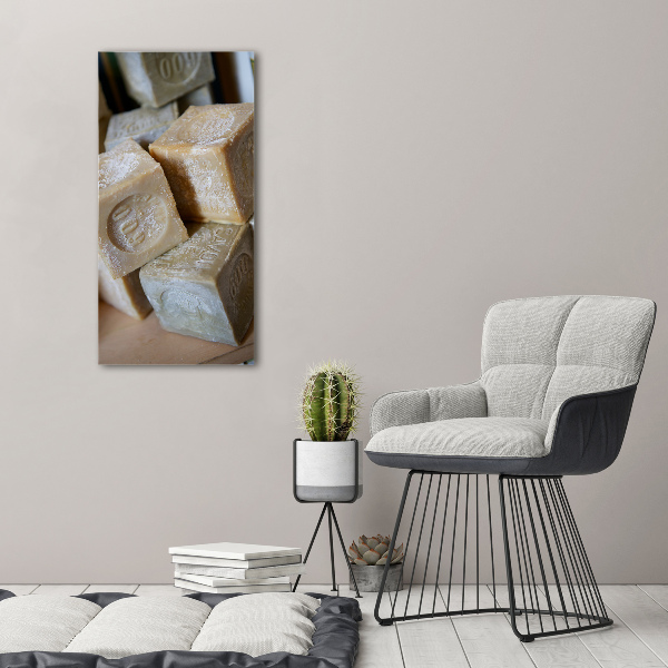 Verticaal schilderij op canvas Zeep