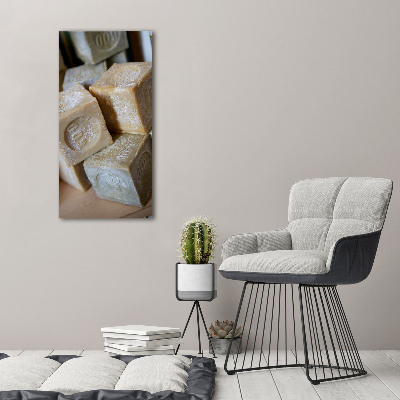 Verticaal schilderij op canvas Zeep