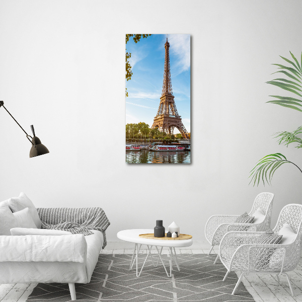 Verticale canvasfoto Eiffeltoren Parijs
