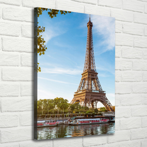 Verticale canvasfoto Eiffeltoren Parijs