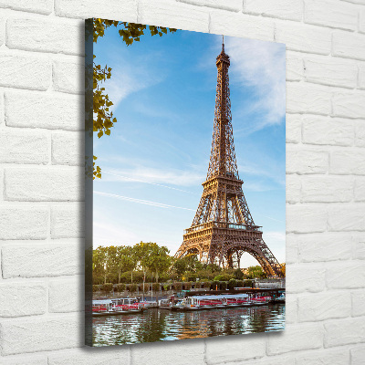 Verticale canvasfoto Eiffeltoren Parijs