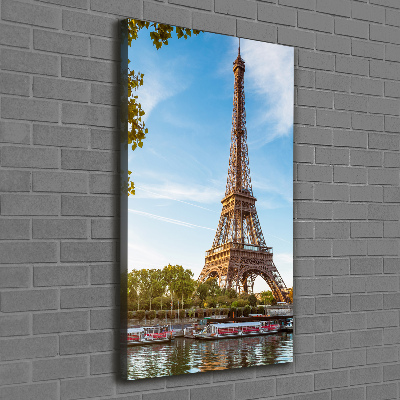 Verticale canvasfoto Eiffeltoren Parijs