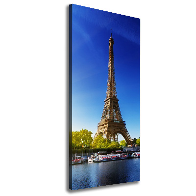 Verticaal canvasschilderij Eiffeltoren Parijs