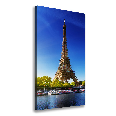 Verticaal canvasschilderij Eiffeltoren Parijs