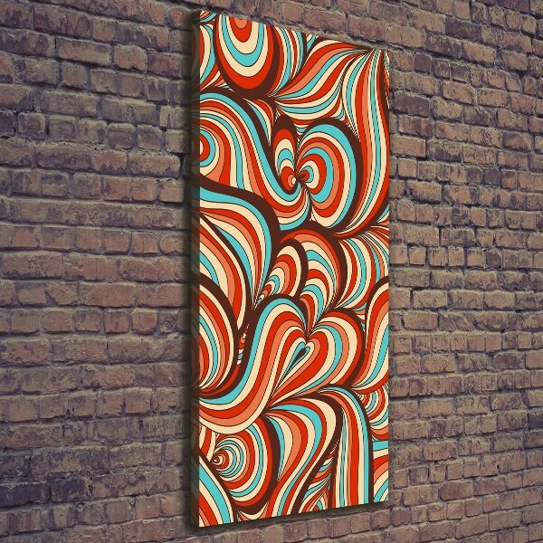 Verticaal canvasschilderij Wervelend patroon