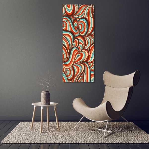 Verticaal canvasschilderij Wervelend patroon