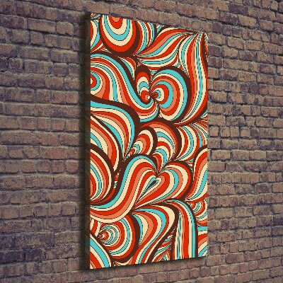 Verticaal canvasschilderij Wervelend patroon