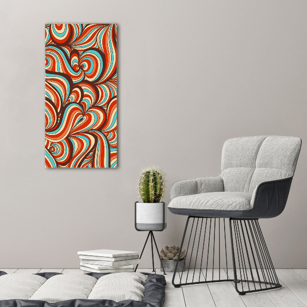 Verticaal canvasschilderij Wervelend patroon