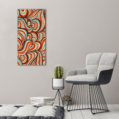 Verticaal canvasschilderij Wervelend patroon