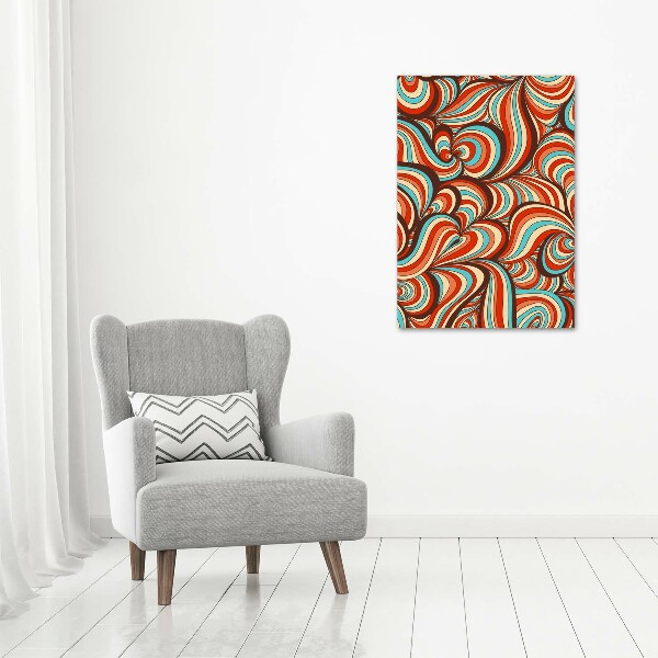 Verticaal canvasschilderij Wervelend patroon