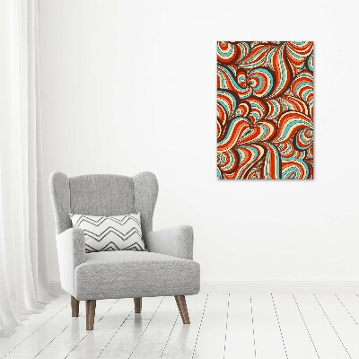 Verticaal canvasschilderij Wervelend patroon