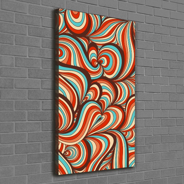 Verticaal canvasschilderij Wervelend patroon
