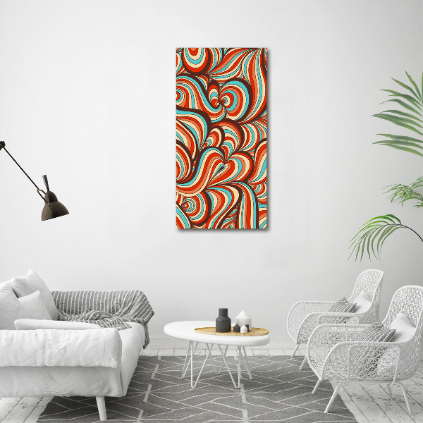 Verticaal canvasschilderij Wervelend patroon