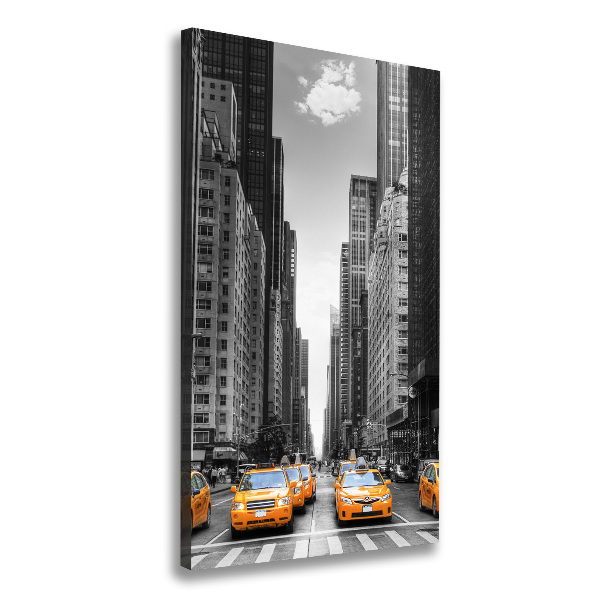 Verticaal schilderij op canvas New Yorkse taxi's