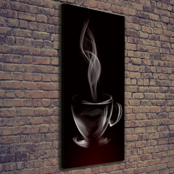 Verticaal canvasschilderij Aromatische koffie