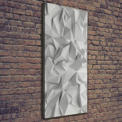 Verticaal schilderij op canvas 3D-abstractie