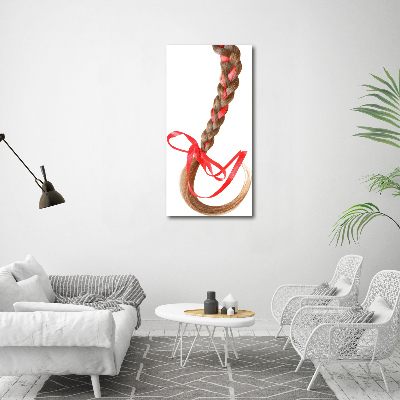 Verticale foto op canvas Vlecht