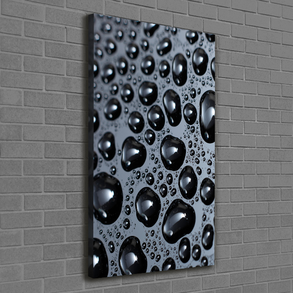 Verticale canvasfoto Waterdruppels