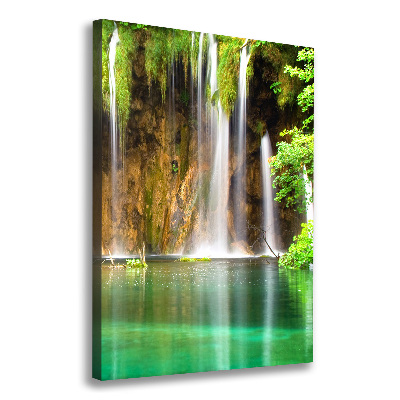 Verticaal canvasschilderij Plitvice-meren