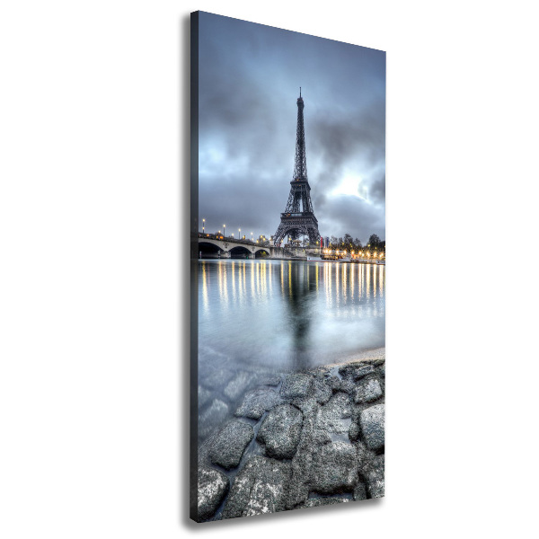 Verticaal schilderij op canvas Eiffeltoren Parijs