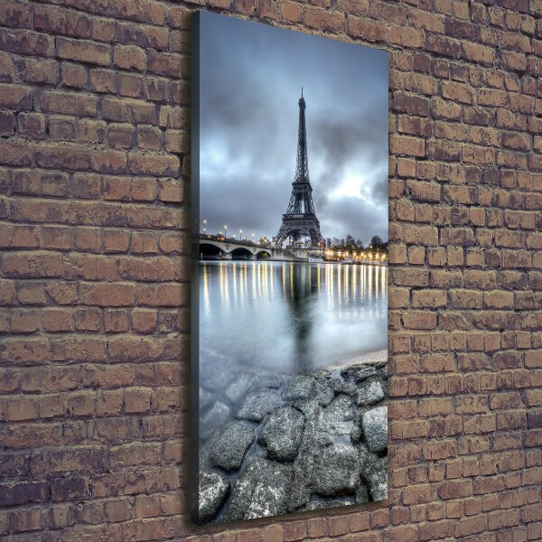 Verticaal schilderij op canvas Eiffeltoren Parijs