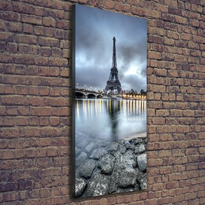 Verticaal schilderij op canvas Eiffeltoren Parijs
