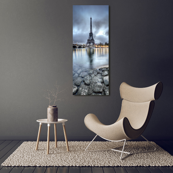 Verticaal schilderij op canvas Eiffeltoren Parijs