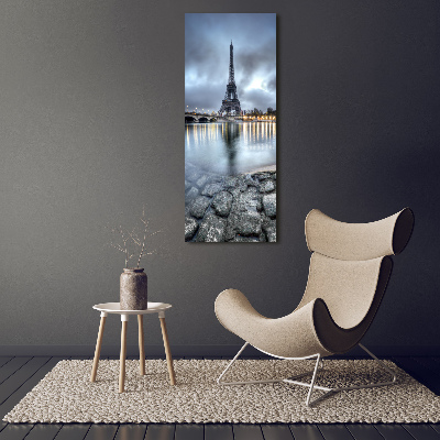 Verticaal schilderij op canvas Eiffeltoren Parijs