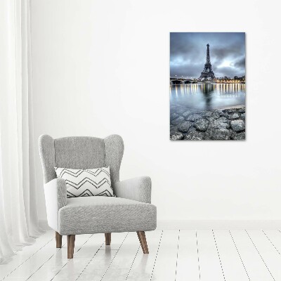 Verticaal schilderij op canvas Eiffeltoren Parijs