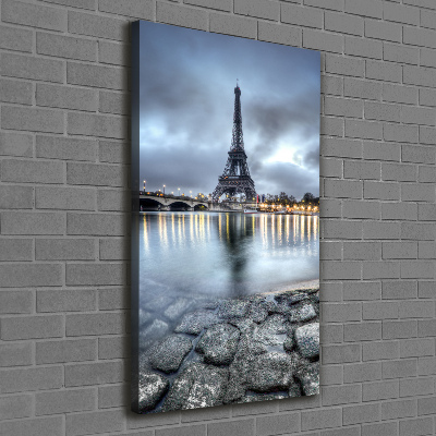 Verticaal schilderij op canvas Eiffeltoren Parijs