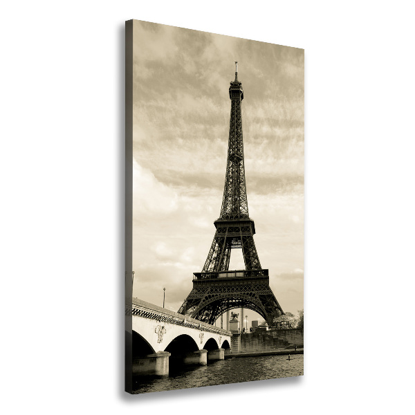 Verticale foto op canvas Eiffeltoren Parijs