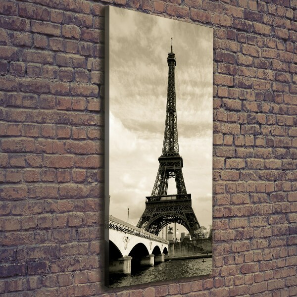 Verticale foto op canvas Eiffeltoren Parijs