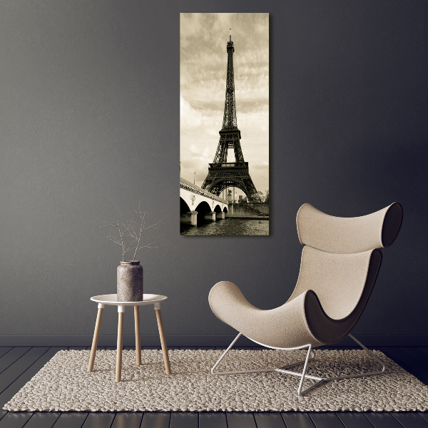 Verticale foto op canvas Eiffeltoren Parijs