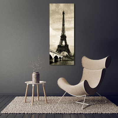 Verticale foto op canvas Eiffeltoren Parijs