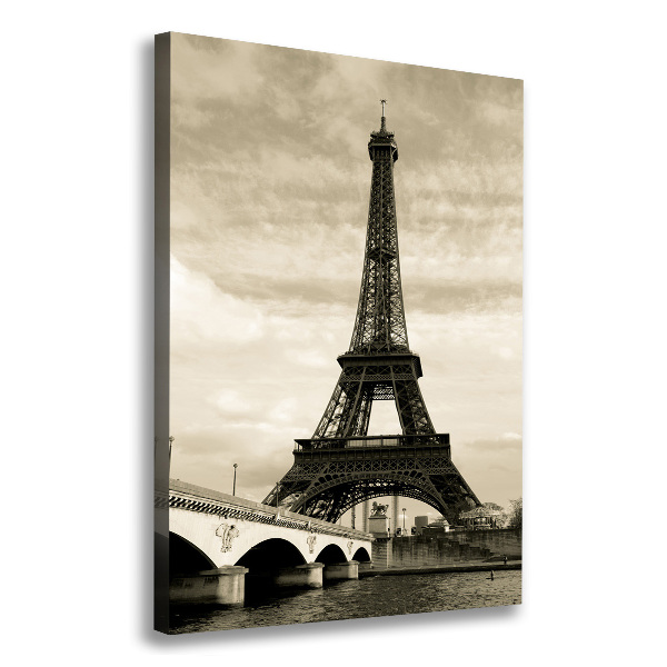 Verticale foto op canvas Eiffeltoren Parijs