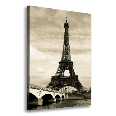 Verticale foto op canvas Eiffeltoren Parijs