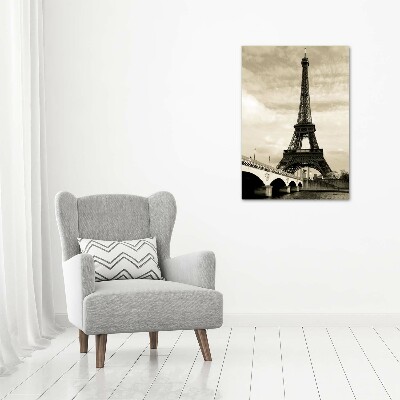 Verticale foto op canvas Eiffeltoren Parijs