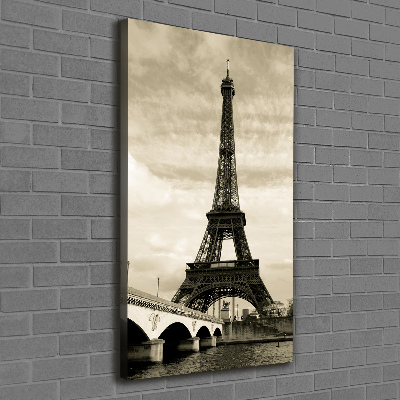 Verticale foto op canvas Eiffeltoren Parijs