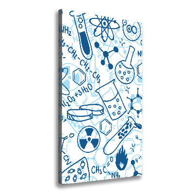 Verticale canvasfoto Chemische achtergrond