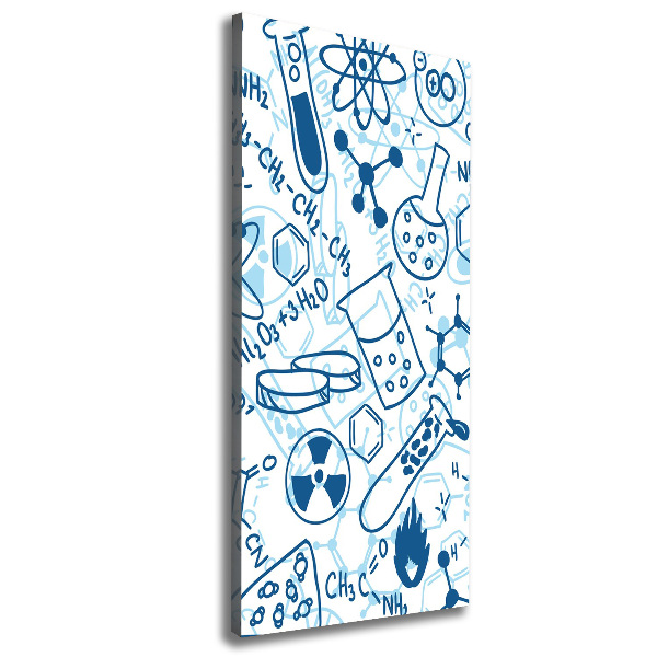 Verticale canvasfoto Chemische achtergrond