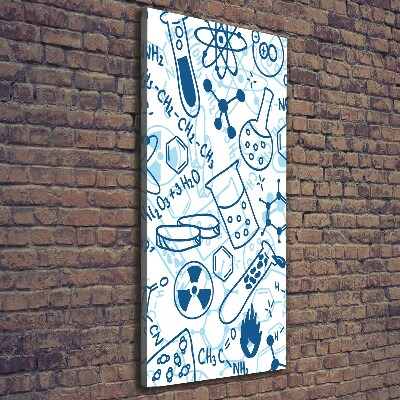 Verticale canvasfoto Chemische achtergrond
